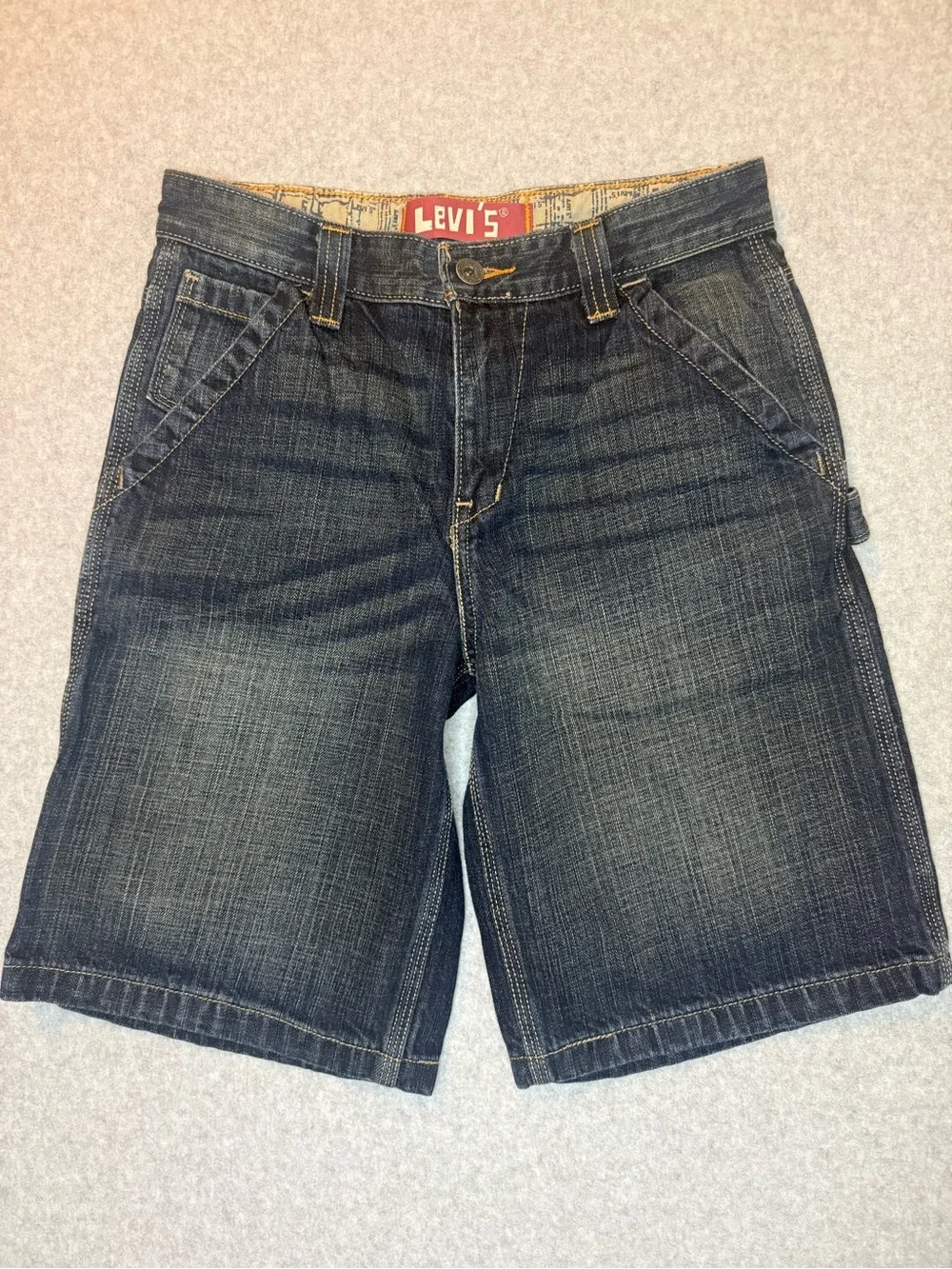 Levi's Men's Dark Blue Denim Jean Shorts
